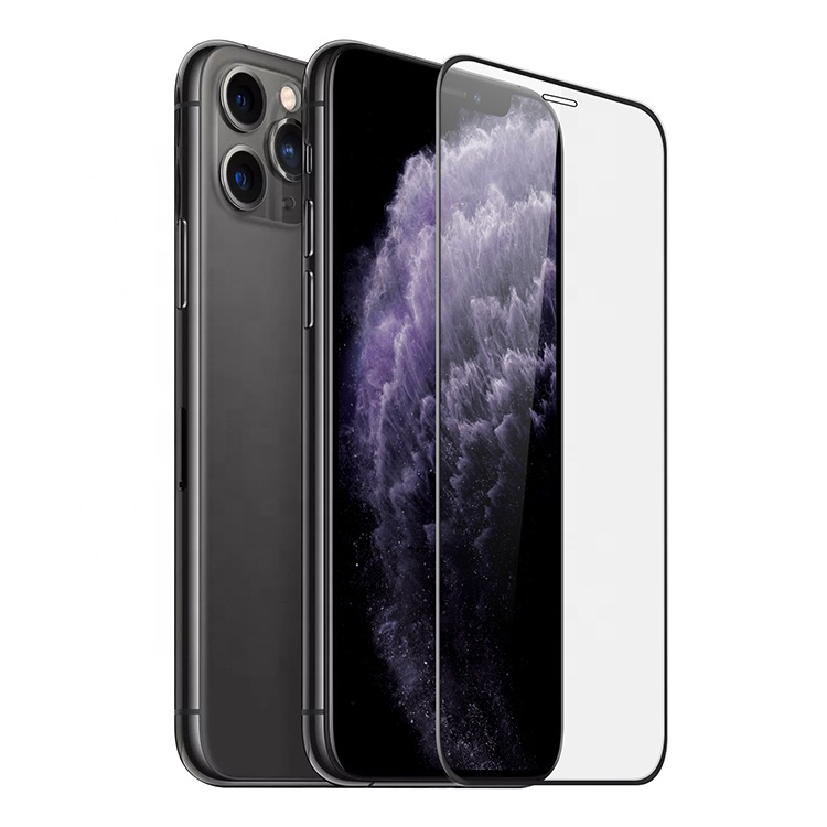 Гуанчжоу завод 9H анти-шок полный клей для мобильного телефона Закаленное стекло протектор экрана