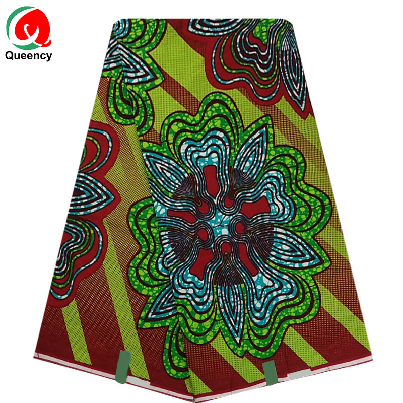 Queency Холланд качество мягкий Африканский 100% хлопок воск ткань цветочный принт ткань батик