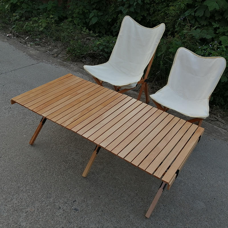 black canvas wood outdoor relax bbq picnic reclining seat