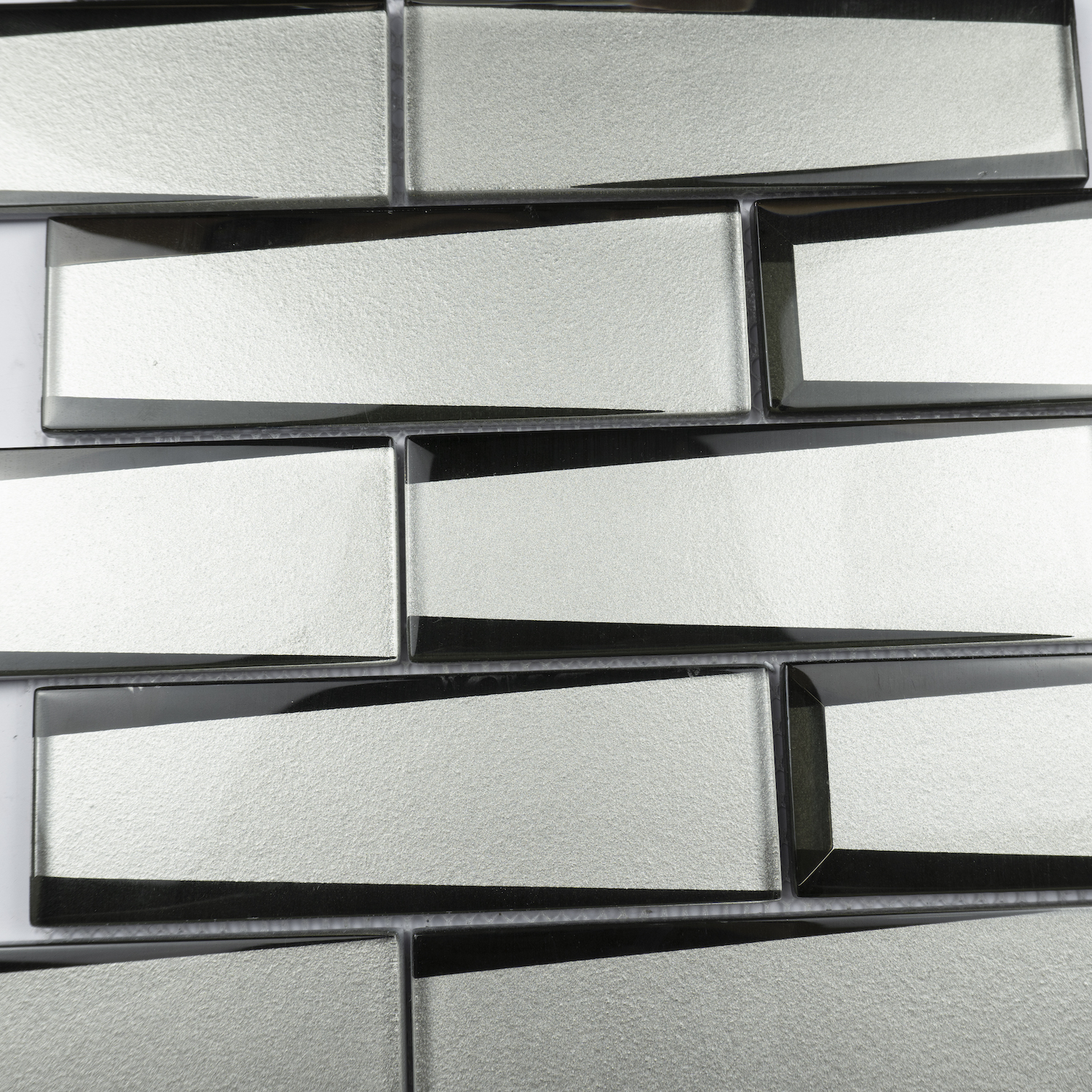 3D Hotel Project Glass Hexagonal Mosaics 8mm Thickness Mosaic Tile
