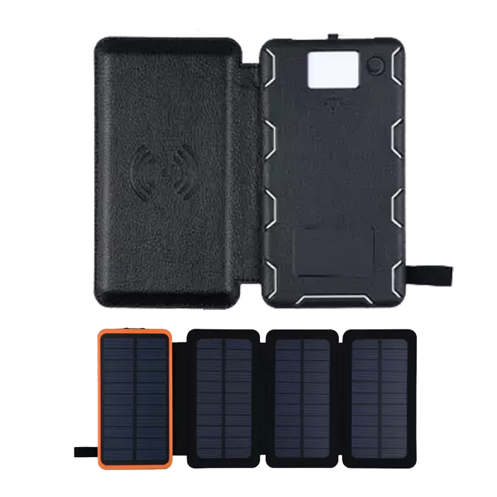 Складная 10000 мА/ч, и он имеет высокую эффективность зарядное устройство на солнечной батареи для мобильного телефона, внешний аккумулятор для телефона беспроводное зарядное устройство портативное станции беспроводной зарядки Ce