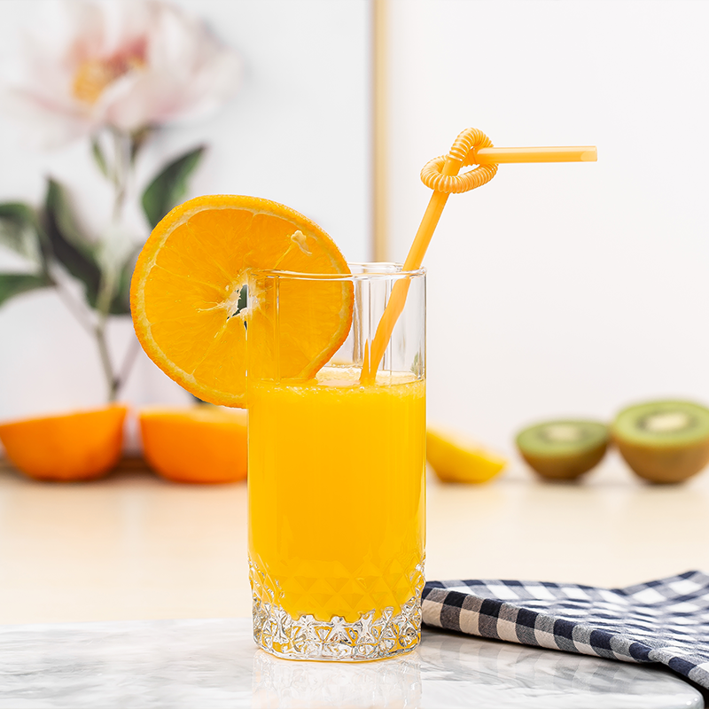 Custom Designs Wholesale 11.2oz 330ml Milk Juice Long Creative Glass Cup