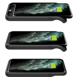 Nova caixa de bateria com carga sem fio Qi compatível, bateria de 5000mAh recarregável prolongado para iPhone 11Pro Max