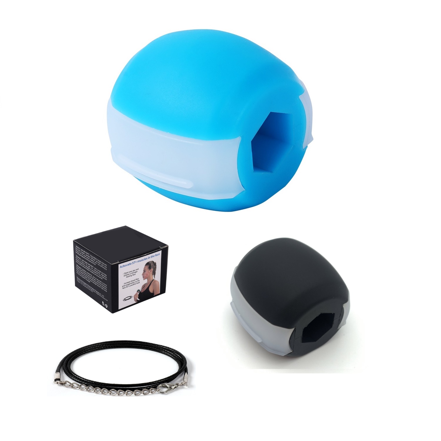 Фитнес-жевательная тренировка для лица, тренажер для мышц и челюстей, аксессуары для тренировок, тренажер Chissell Slim Jawline, тренировочный мяч