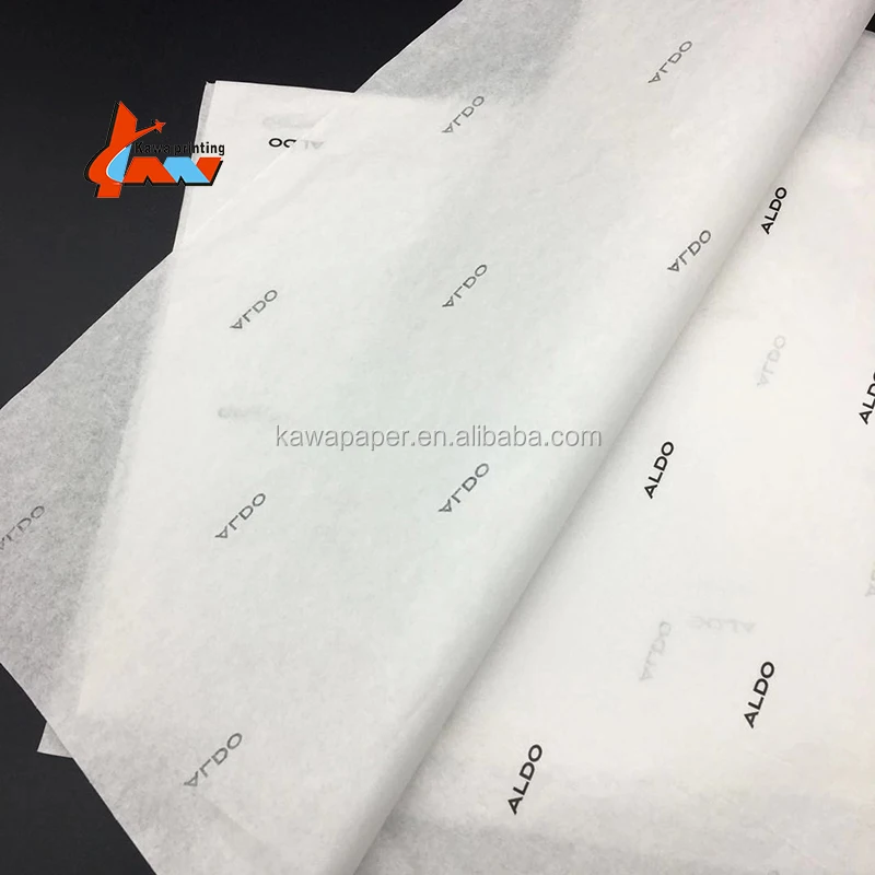 28gsm Custom Coloured branded names logo tissue paper printed wrapping paper for shoe clothes
