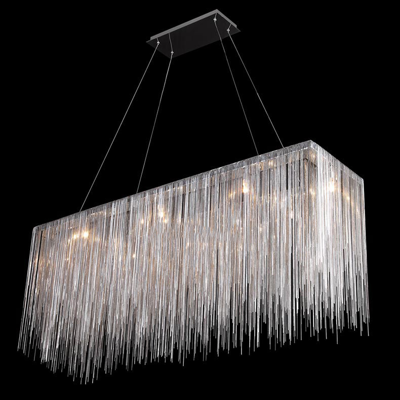 Decorative LED Pendant Lighting Modern Luxury  Aluminum Chain Chandelier lighting