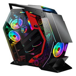 Hot selling DIY cool color LED electronic competitive computer game machine case