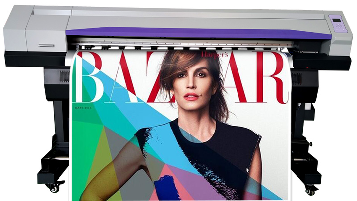 Nova tecnologia 1.6m bannerjet dx7 impressão de cabeça e corte