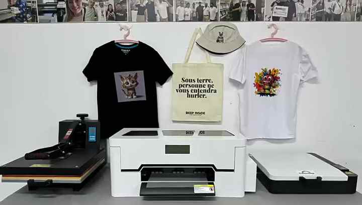 Clothes T-Shirt DTF Printer 30cm A1 for EPSON F1080 Automatic Grade ...