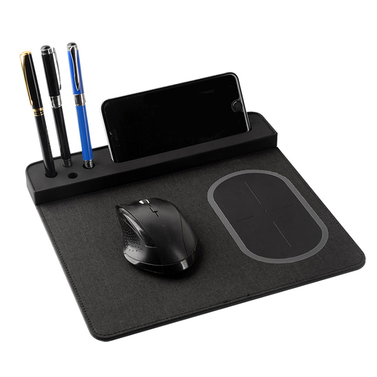 Многофункциональный креативный 10 Вт офисный qi беспроводной зарядный коврик для мыши