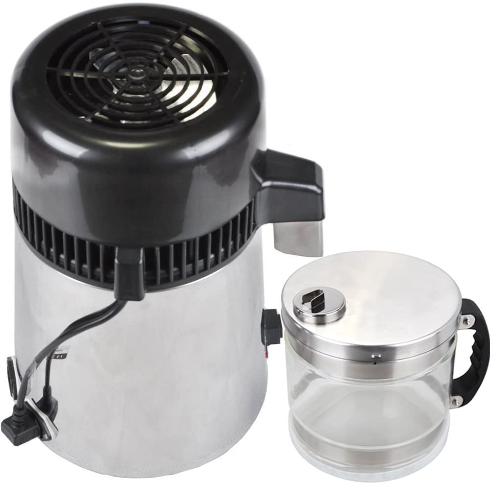 Чистый дистиллятор воды 4L столешницы дистиллятор воды 750W нержавеющей стали дистилляции воды очиститель