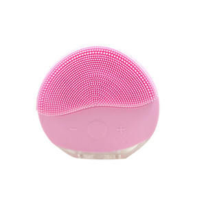 Three Colors Silicone Facial Cleansing Brush Electric Waterproof Face Scrubber Massager