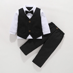 2019 New design Korea style boy set wholesale children's boutique clothing