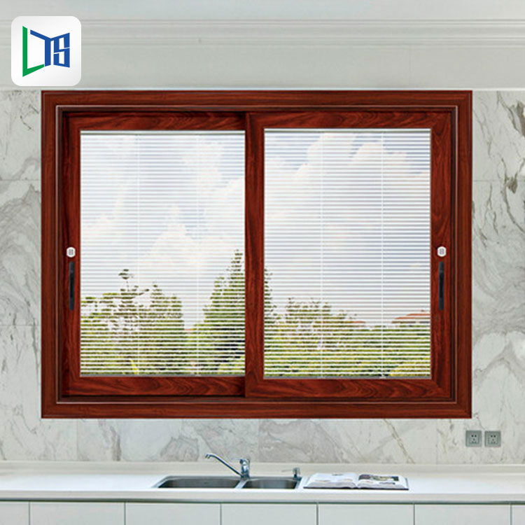 Janela de correr de alumínio com vidros duplos para casa Barato Perfil Da Liga de Alumínio Quadro de Vidro Janelas de Deslizamento