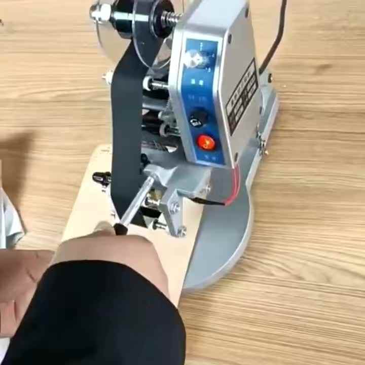 Hot Stamp Date Coding Machine with Adjustable Temperature Control