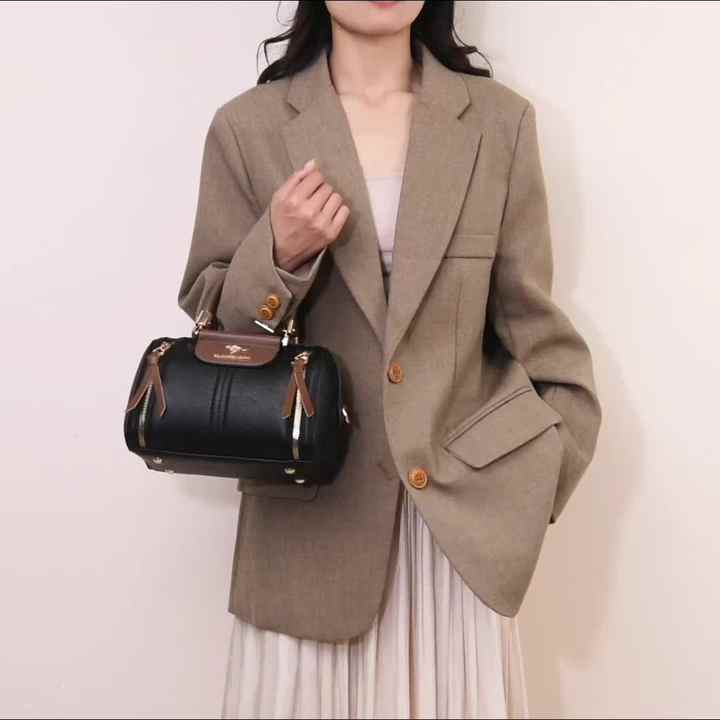 Fashion Pu Leather Designer Crossbody Bags For Women Casual Tote