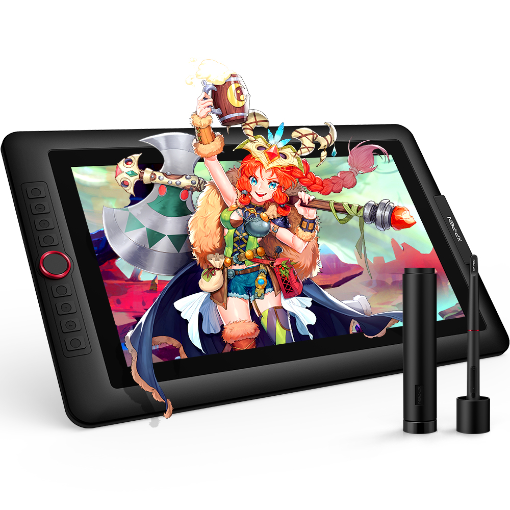 15,6 дюймов XP-PEN Artist15.6 Pro батареи-Бесплатная ручка графический планшет для рисования монитор интеррактивная плоская панель дисплея