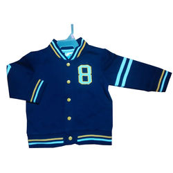 Crianças meninos Roupas de Inverno Jaqueta costela "V" applique bordado no peito