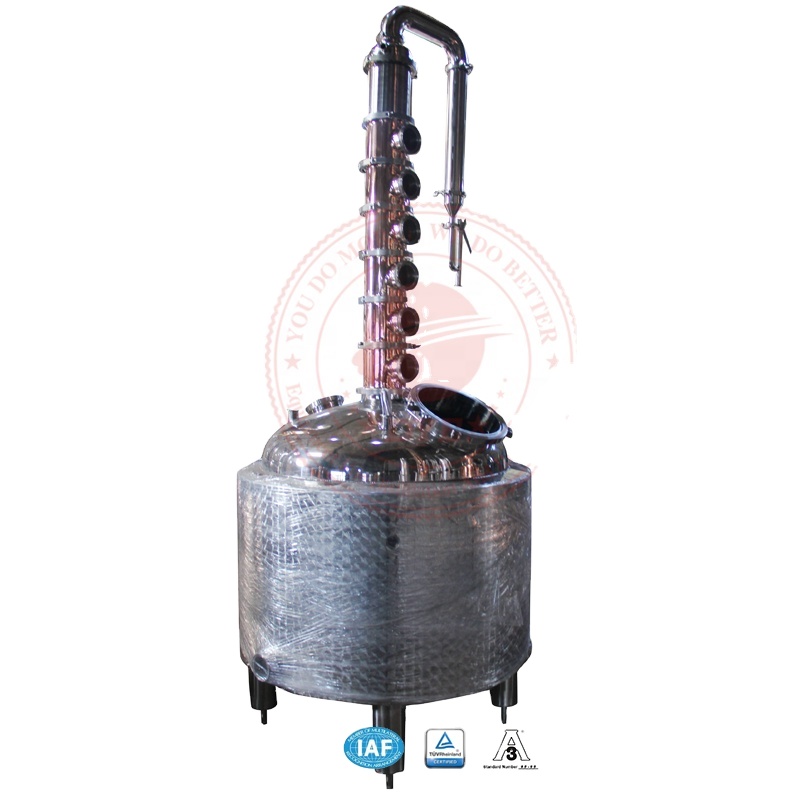 Домашнее дистилляционное оборудование из нержавеющей стали для окрашивания воды, воды, бренди, виски, 100 л, 200 л