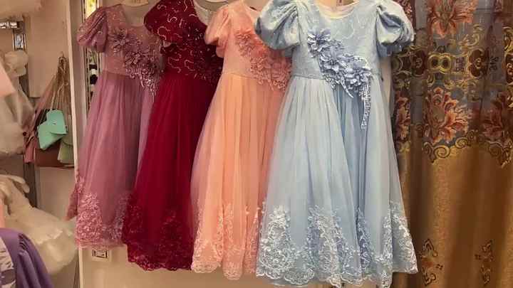 Princess Flower Girls Dress Elegant 10 Years Old Party Frock