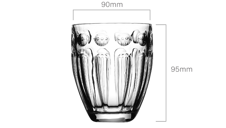 Reusable Engraved Glass Factory Custom Manufacturer Round Modern Water Mug Whiskey Drinkware Glass Tea Cup