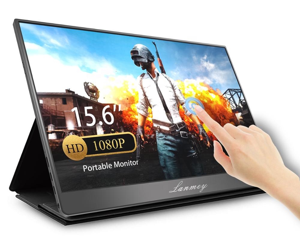 Портативный экран Full HD, портативный монитор 15,6 дюйма, монитор с сенсорным экраном, для игровой консоли