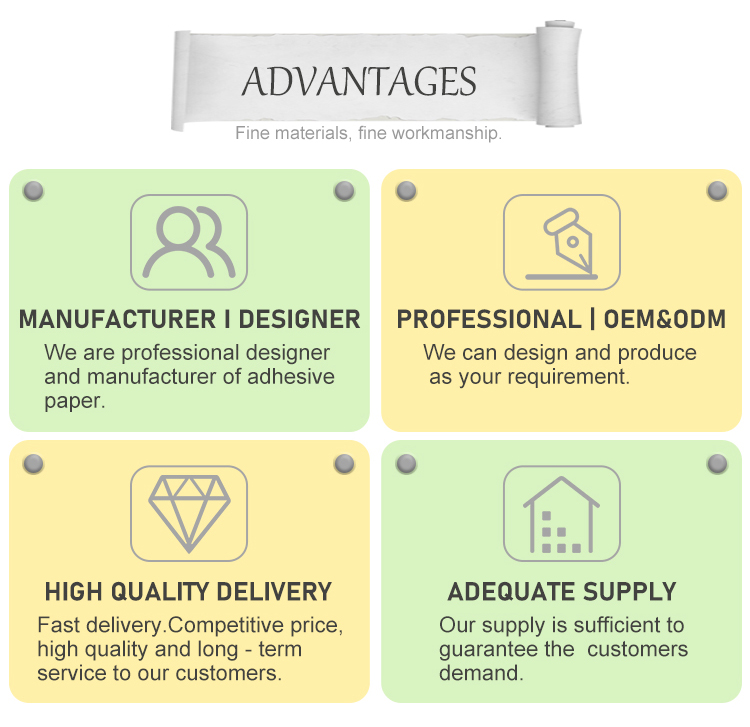 GSF self adhesive sticker paperbe printed label or sticker