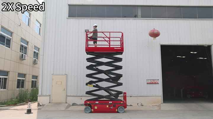 Three Point Lift Structure Three-point 3m~16m Small Skyjack Access Hydraulic Aerial Platform ...