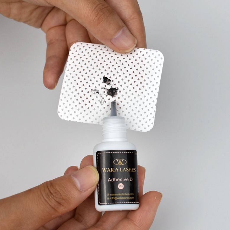 Безворсовые клейкие насадки для наращивания ресниц, чистящие ватные подушечки, клейкие ватные подушечки с частной этикеткой