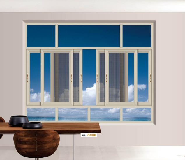 Janelas de correr de alumínio com vidros duplos desenho novo projeto da janela de alumínio