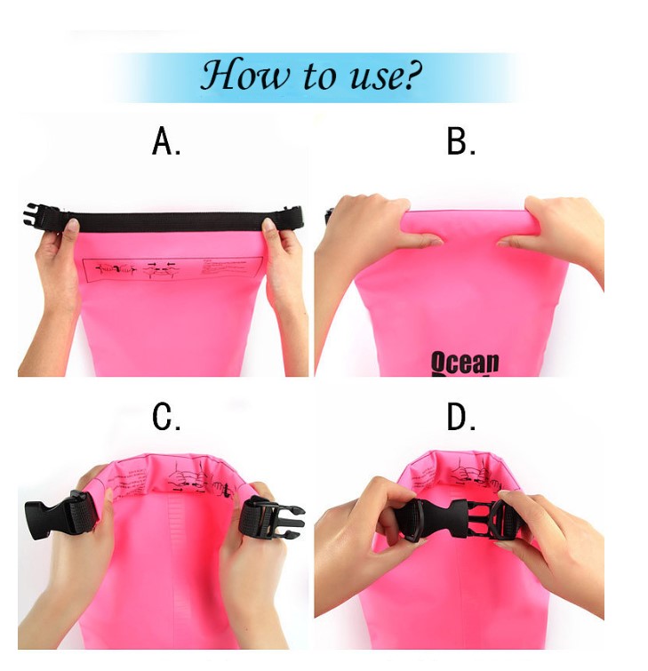 product-729-755 Premium Waterproof Bag, Sack with phone dry bag and Long Adjustable Shoulder Strap Included, Perfect for Kayaking / Boating /