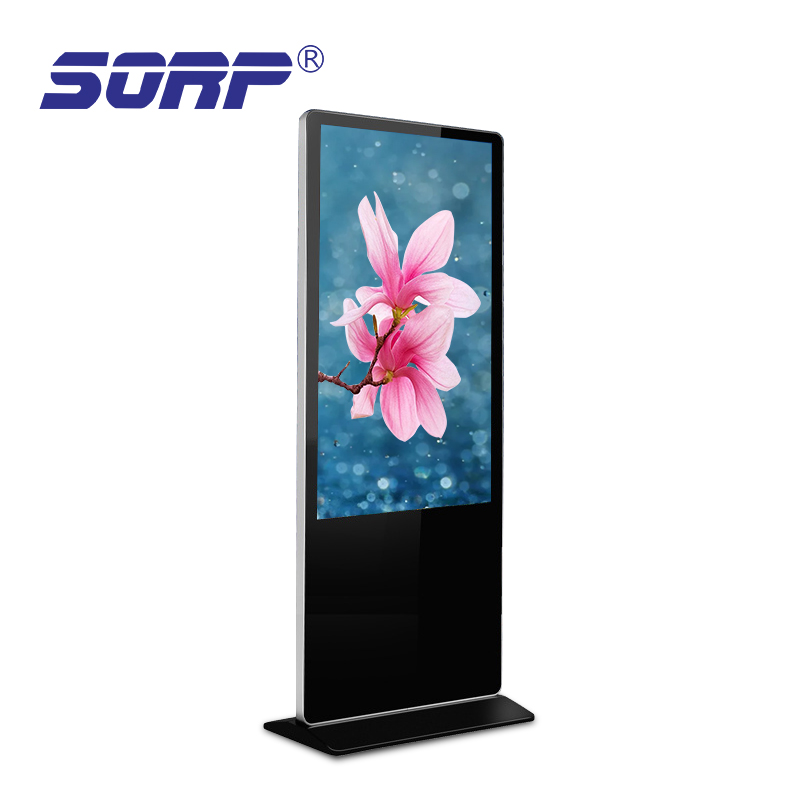 65 polegadas Janelas de Exibição de tela de toque digital signage floor stand loja de roupas