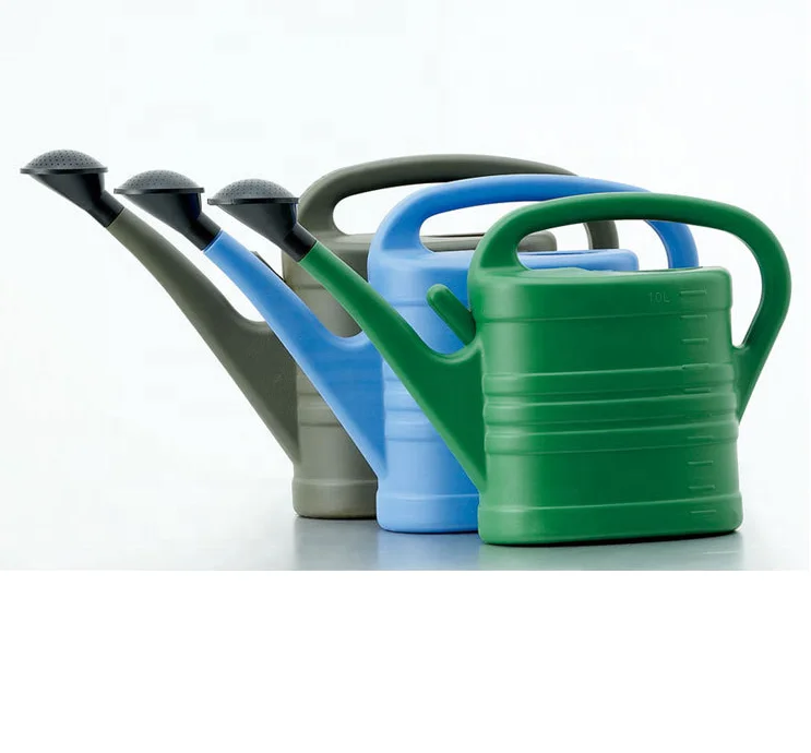 Пластиковая поливочная банка для сада с розовым дизайном, 10 л