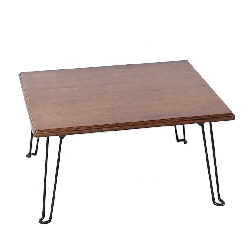 Rectangle Antique Furniture Bamboo Portable Folding Dinning Table