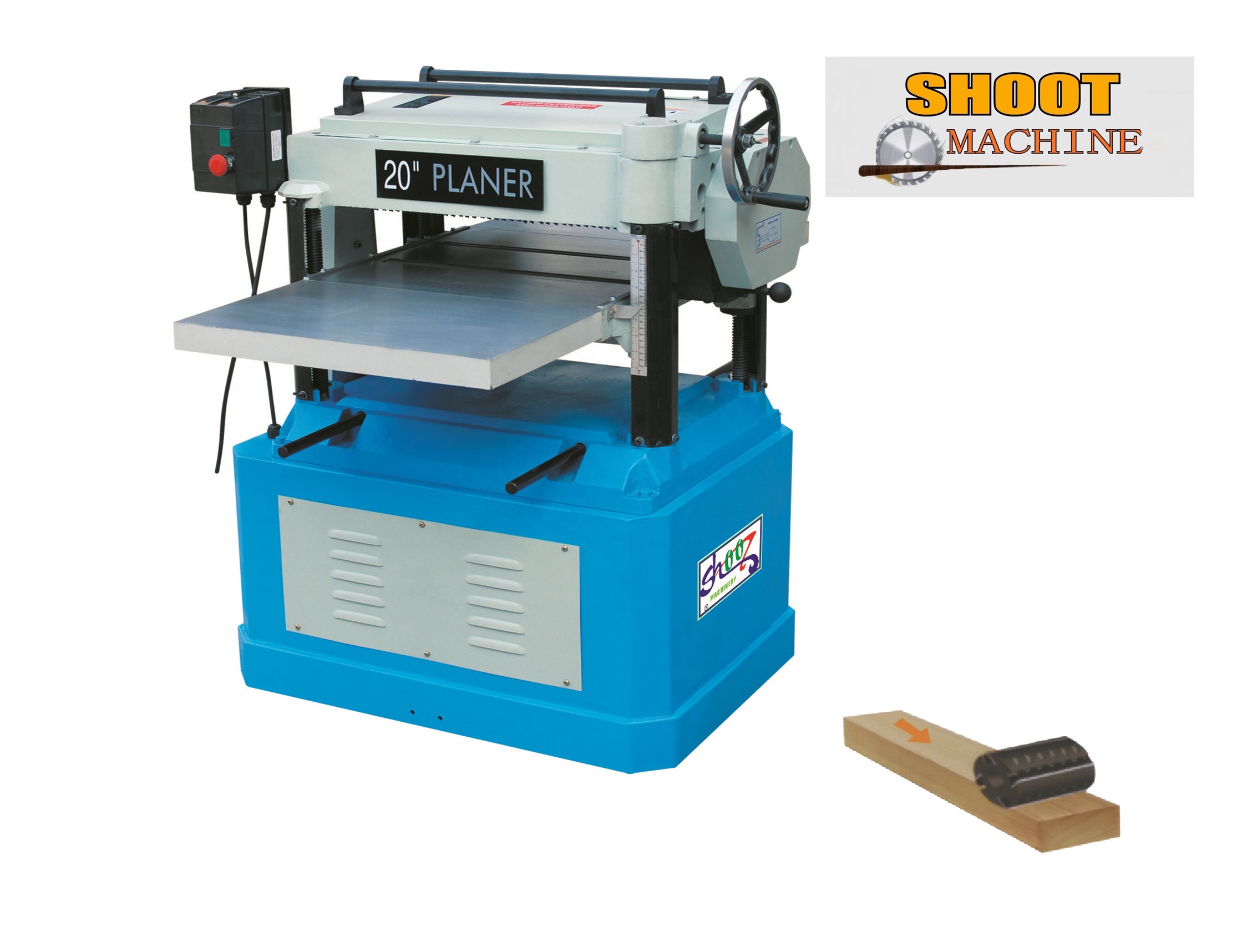 Односторонний строгальный станок и толщиномер Shoot, SHY16/SHY20/SHZ15/SHZ16