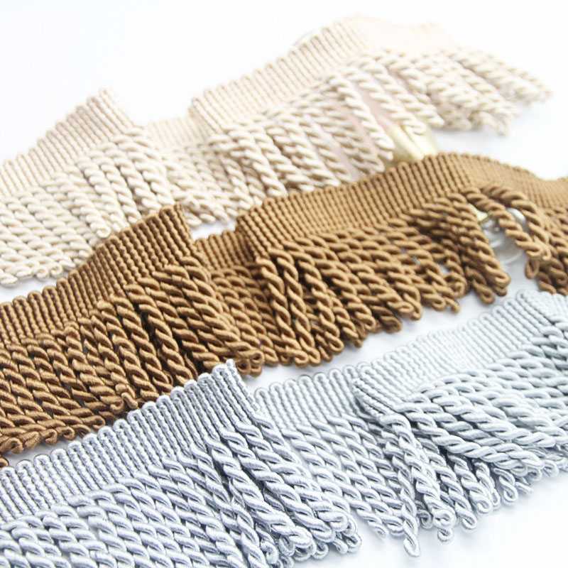 Оптовая продажа, Дешевые Аксессуары для штор и одежды, 5,5 см, бахрома с кисточкой