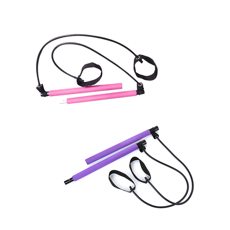 Портативный пилатес палка тренер пилатес бар тренажерный зал палка с поясоком сопротивления