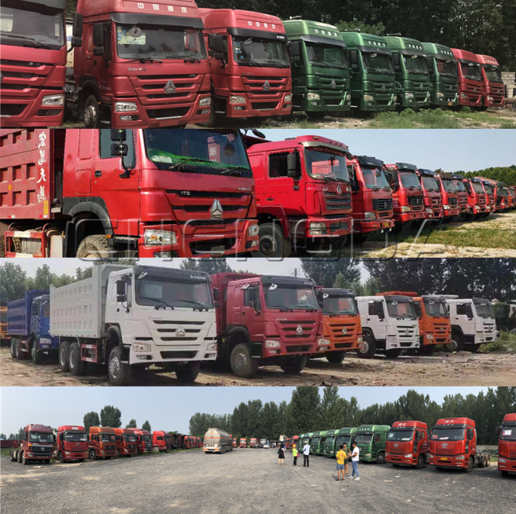 Stocks of Used Dump Trucks