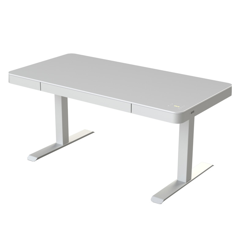 Электрическая подставка для сидения, стол для офиса, регулируемый по высоте стол с закаленным стеклом