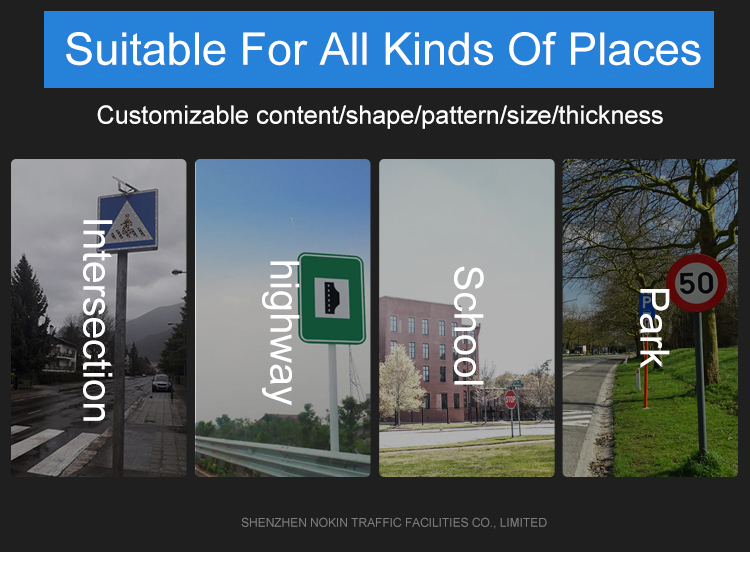 Aluminium Solar Reflective Traffic Signs High Bright Led Traffic Speed Sign