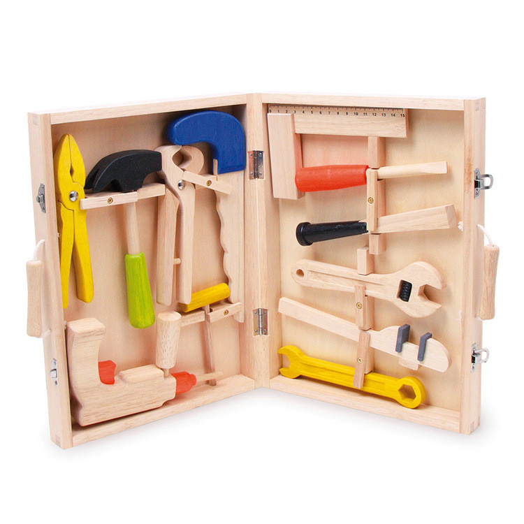 Дошкольная игрушка деревянный детский набор инструментов лучший дизайн diy деревянный детский набор инструментов T65612