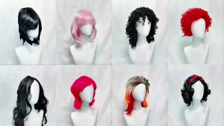 Halloween Men Explosive Afro Wig Clown Style Synthetic Cosplay