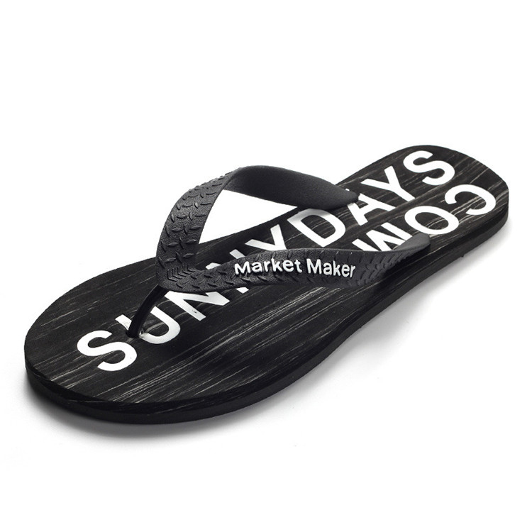 Cheap Wholesale Custom Logo New Design Men Flip Flops Sandals Breathable Summer Slippers Non-slip Rubber Beach Slippers
