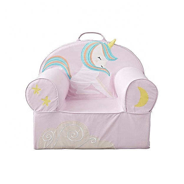 Диван-кресло с единорогом из мягкой ткани для гостиной