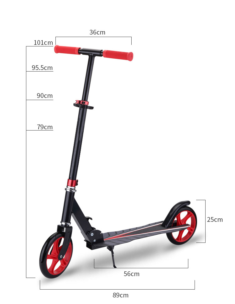 Quzoor factory direct wholesale kids kick scooter two wheel folding best kid scooter