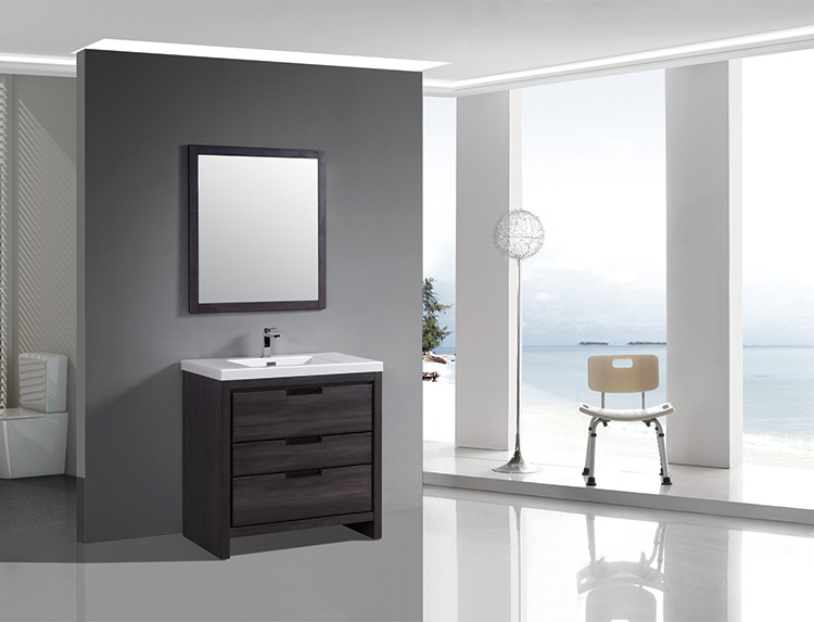Wooden bathroom vanity furniture standing MDF bathroom cabinet