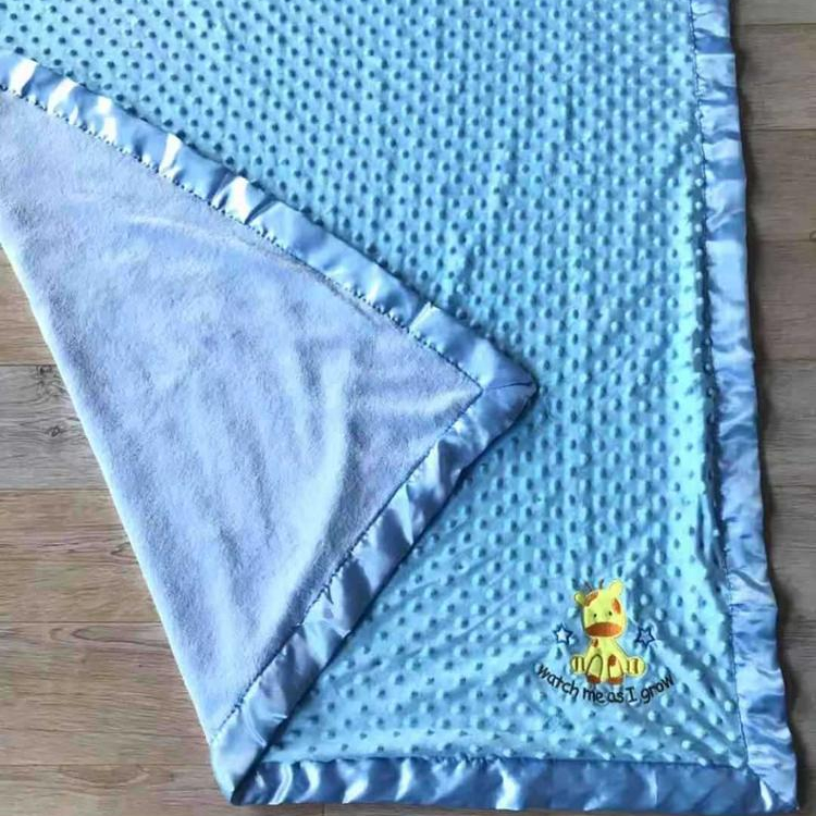 patters Mixed Stroller or Toddler Bed Home Kids Soft & Warm Baby Toddler Boy plush dot fabric minky blanket coral fleece