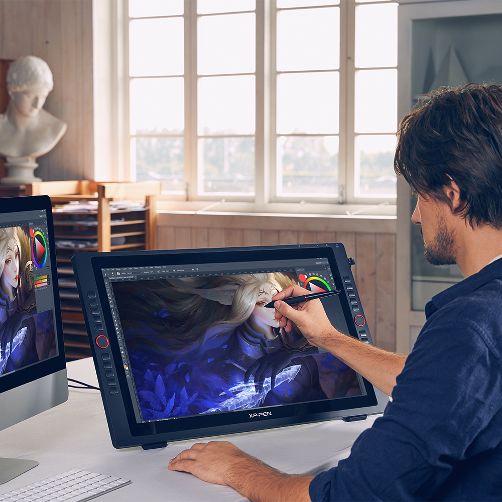 XP-Pen оригинальный заводской Artist 24 Pro Магнитная деревянная доска A3 комплект графический планшет для рисования