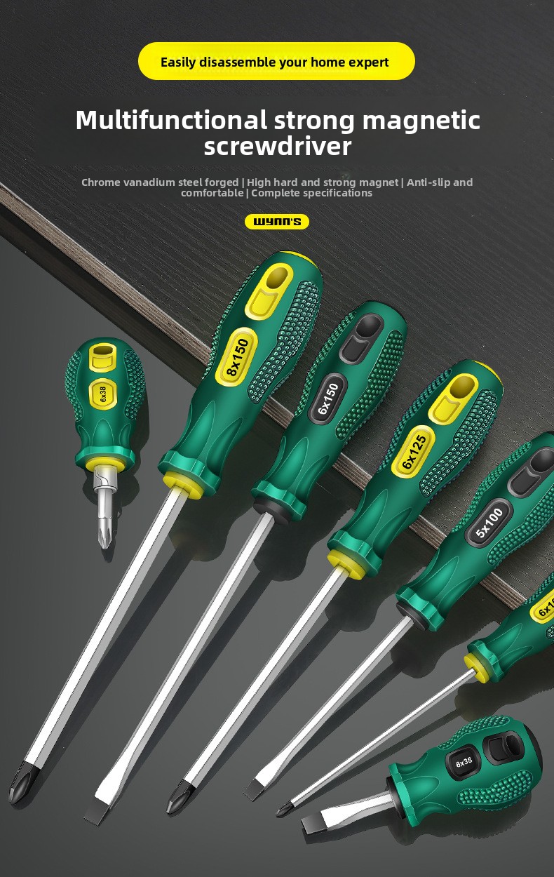 Super Hard Magnetic Phillips Flathead Screwdriver Small Multi