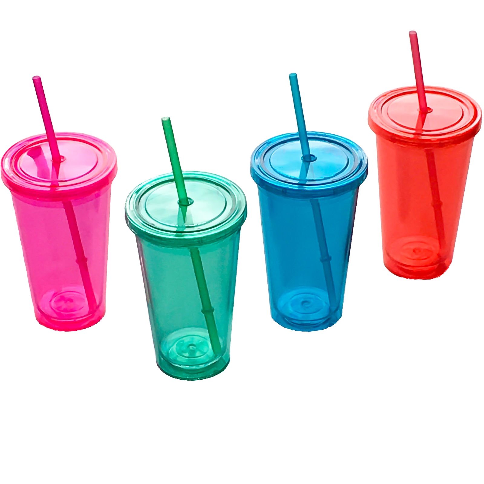 Сделай Сам, Классическая оптовая продажа, акриловые индивидуальные изолированные стаканы для льда с двойной стенкой и крышкой, многоразовые соломинки, Детская чайная кружка с двойной стенкой